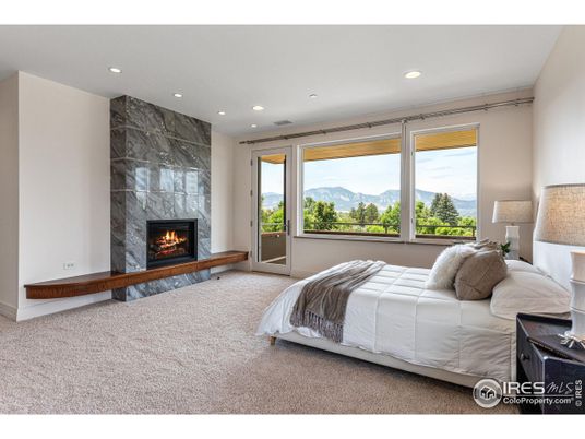 Bedroom, Fireplace, Interior, Recessed Lighting