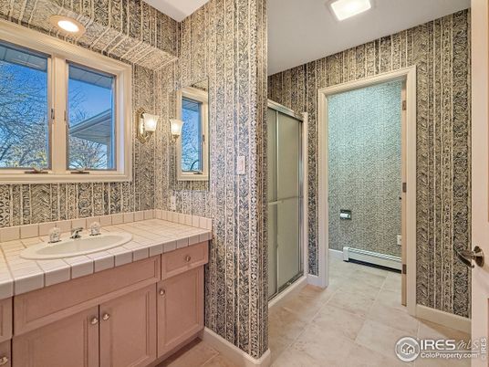 Bathroom, Glass Shower, Interior, Recessed Lighting, Tile Countertops