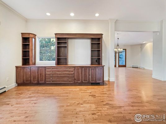 Chandelier, Interior, Recessed Lighting, Wood Texture Flooring