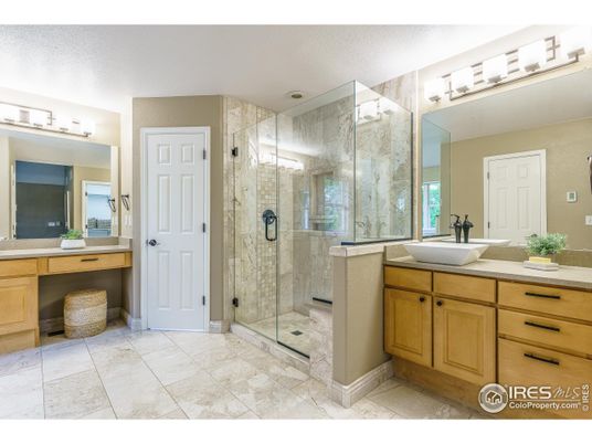 Bathroom, Dual Sink Vanities, Glass Shower, Interior