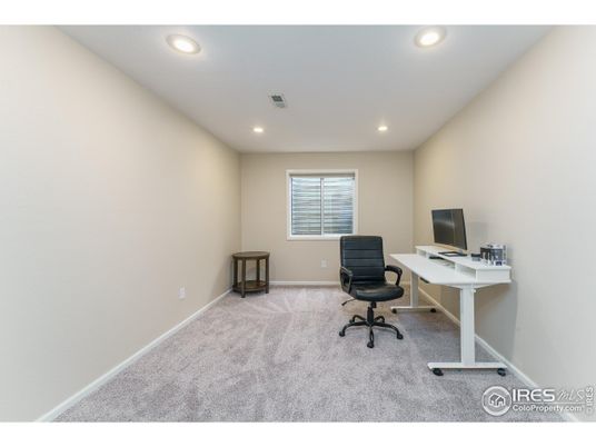 Home Office, Interior, Recessed Lighting