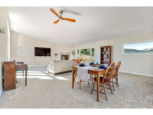 Dining room, Fireplace, Interior, Living room