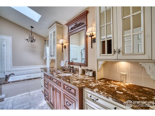 Bathroom, Chandelier, Dual Sink Vanities, Interior