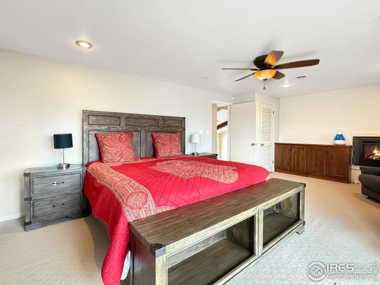 Bedroom, Fireplace, Interior, Recessed Lighting