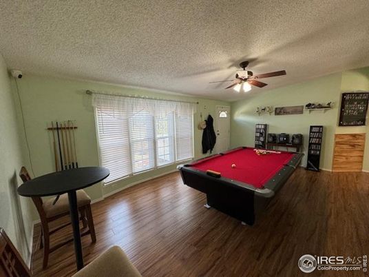 Billiard Table, Game Room, Interior, Wood Texture Flooring