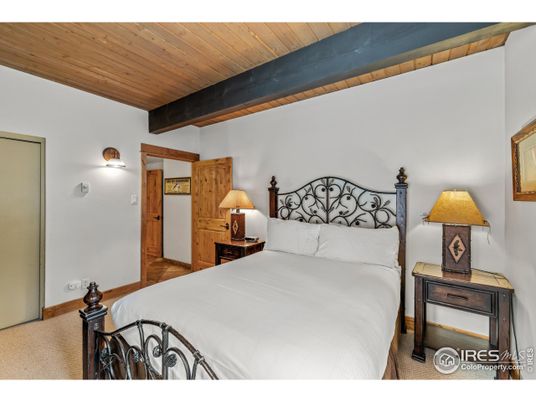 Bedroom, Interior, Wooden Beams, Wooden Ceilings