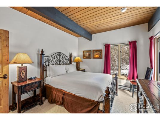 Bedroom, Interior, Wooden Beams, Wooden Ceilings