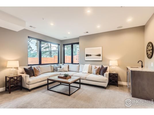 Interior, Living room, Recessed Lighting