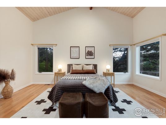 Bedroom, Interior, Wooden Beams, Wood Texture Flooring