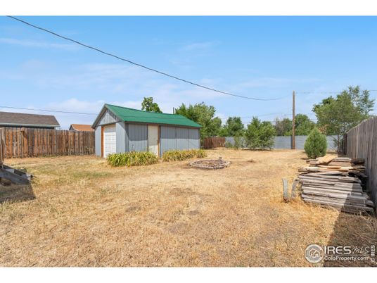 Backyard, Detached Garage, Exterior