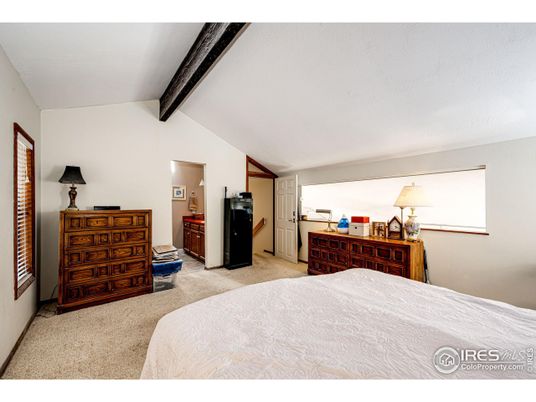 Bedroom, Interior, Wooden Beams