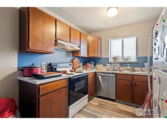 Interior, Kitchen, Wood Texture Flooring