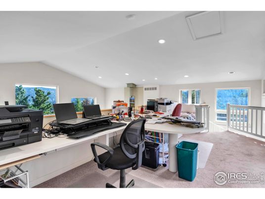 Home Office, Interior, Recessed Lighting