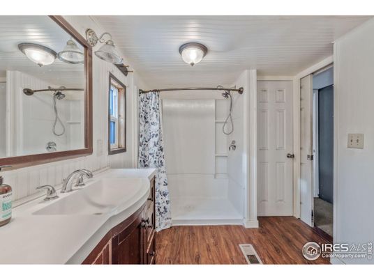 Bathroom, Interior, Wood Texture Flooring