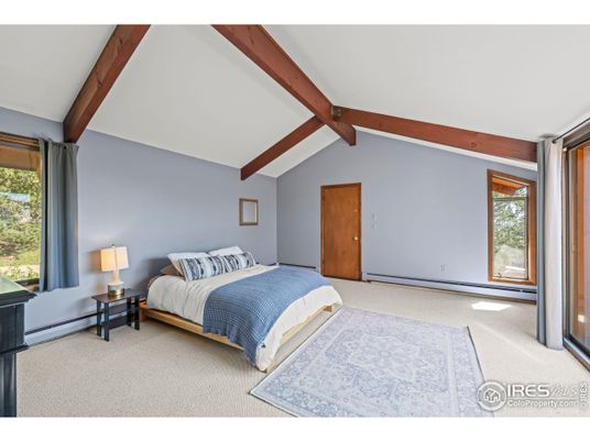 Bedroom, Interior, Wooden Beams