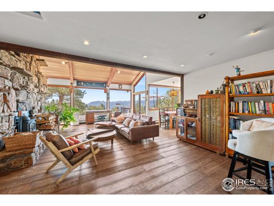 Interior, Living room, Recessed Lighting, Stone Walls, Wooden Ceilings, Wood Texture Flooring
