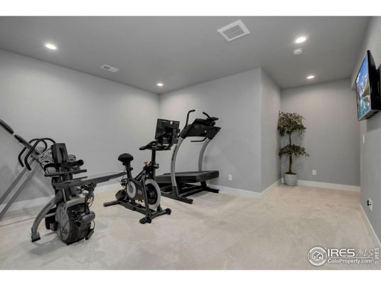 Fitness Equipment, Interior, Recessed Lighting
