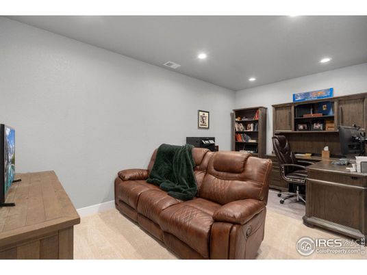 Home Office, Interior, Recessed Lighting