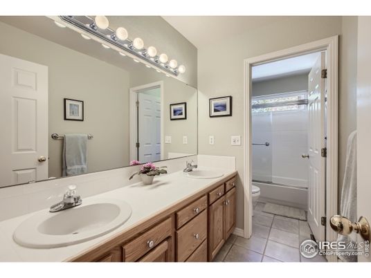 Bathroom, Dual Sink Vanities, Glass Shower, Interior