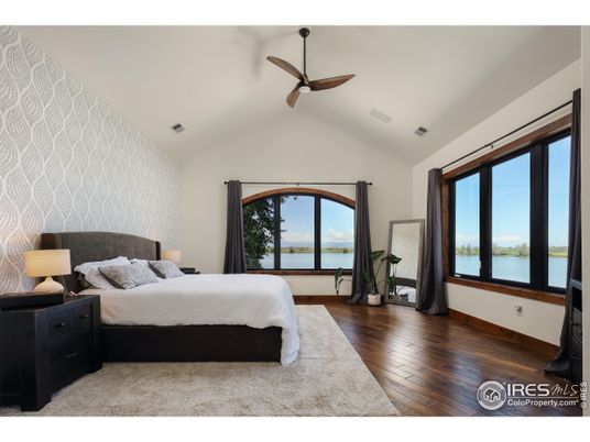 Bedroom, Interior, Water, Wood Texture Flooring