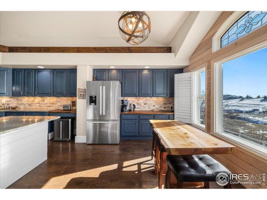 Interior, Kitchen, Recessed Lighting, Stainless Steel Appliances, Water, Wood Texture Flooring