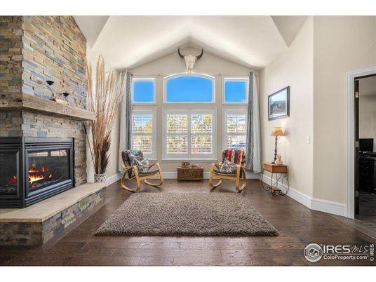 Fireplace, Interior, Wood Texture Flooring