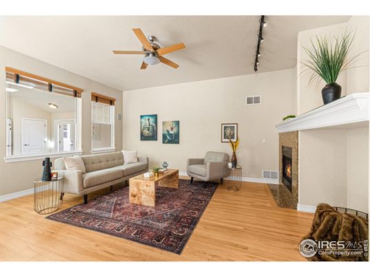 Fireplace, Interior, Living room, Wood Texture Flooring