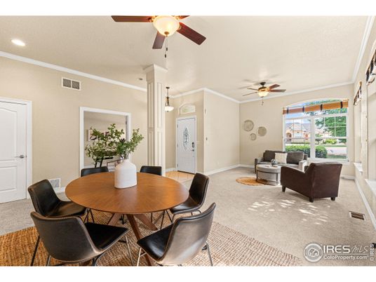 Dining room, Interior, Living room, Pendant Lights, Recessed Lighting