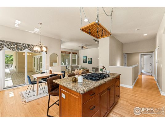 Dining room, Interior, Kitchen, Living room, Pendant Lights, Recessed Lighting, Wood Texture Flooring