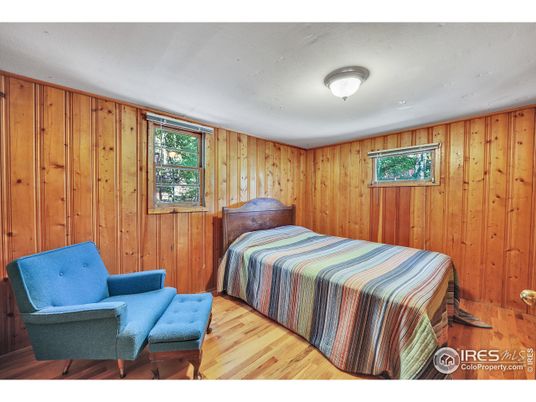 Bedroom, Interior, Wood Texture Flooring, Wooden Walls