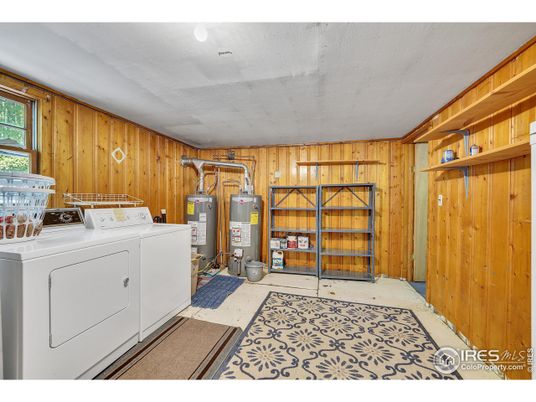 Interior, Washer, Wooden Walls
