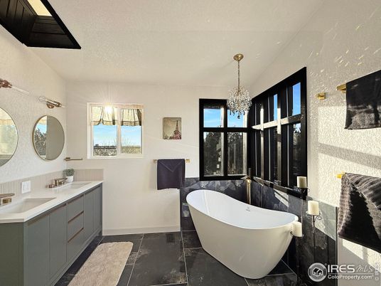 Bathroom, Chandelier, Dual Sink Vanities, Free Standing Baths, Interior