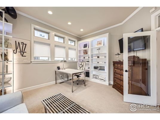 Home Office, Interior, Recessed Lighting