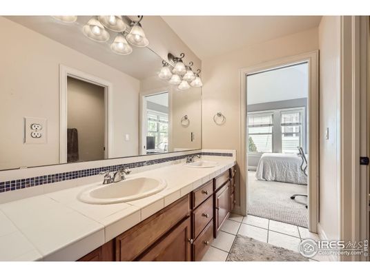 Bathroom, Dual Sink Vanities, Interior, Tile Countertops
