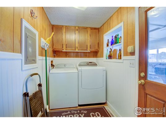 Interior, Washer, Wooden Walls