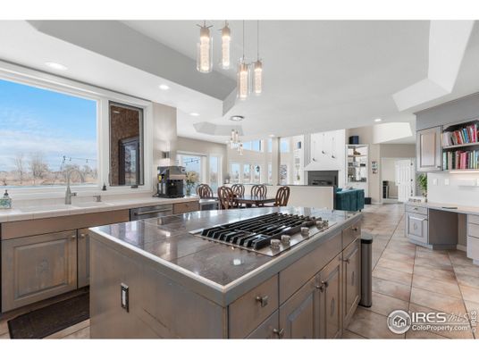 Dining room, Interior, Kitchen, Pendant Lights, Recessed Lighting, Stainless Steel Appliances