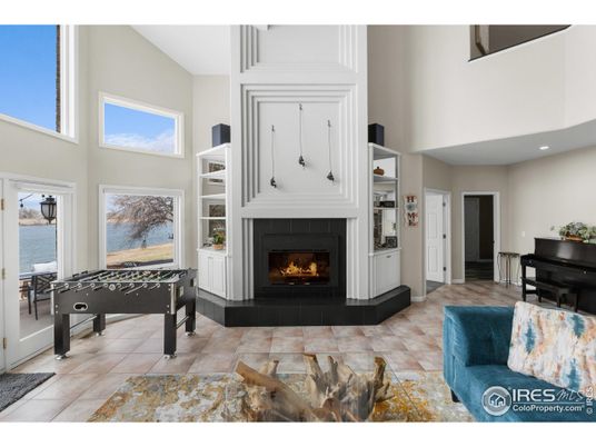 Billiard Table, Fireplace, Game Room, Interior, Piano, Recessed Lighting