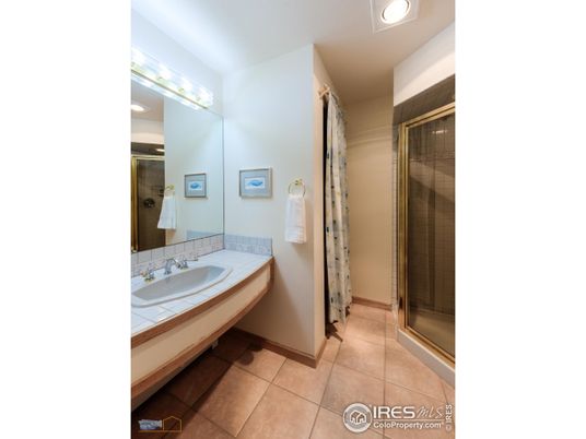 Bathroom, Glass Shower, Interior, Recessed Lighting, Tile Countertops
