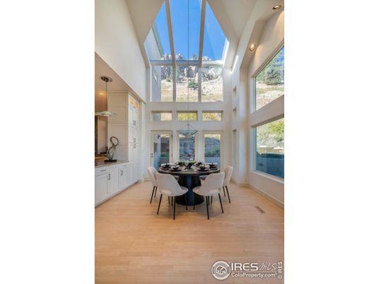 Dining room, Interior, Wood Texture Flooring