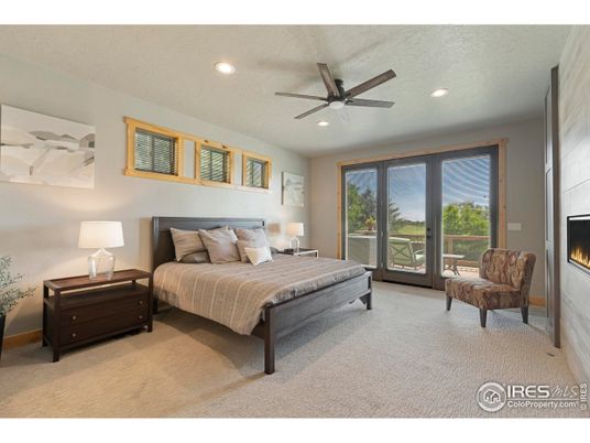 Bedroom, Fireplace, Interior, Recessed Lighting