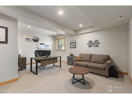 Home Office, Interior, Recessed Lighting