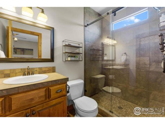 Bathroom, Glass Shower, Interior, Tile Countertops