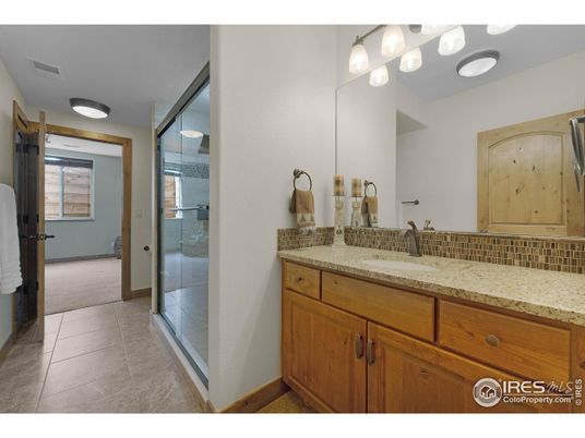 Bathroom, Dual Sink Vanities, Glass Shower, Interior