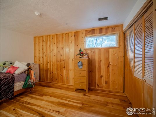 Bedroom, Interior, Wood Texture Flooring, Wooden Walls