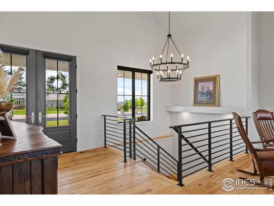 Chandelier, Interior, Wood Texture Flooring