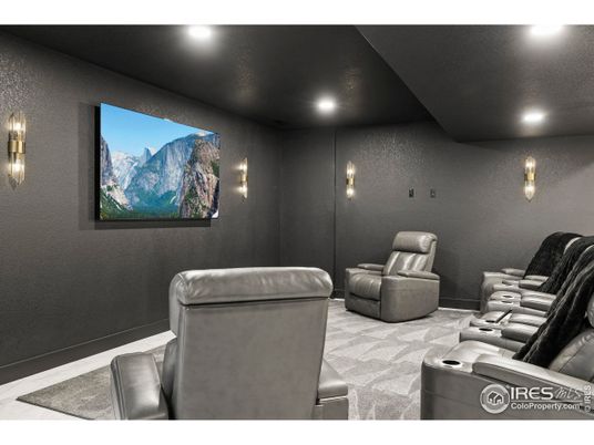 Home Theatre Room, Interior, Recessed Lighting, Theatre Room