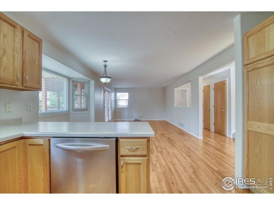 Interior, Kitchen, Wood Texture Flooring