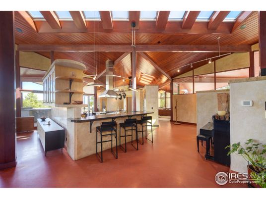 Interior, Kitchen, Pendant Lights, Recessed Lighting, Wooden Beams, Wooden Ceilings