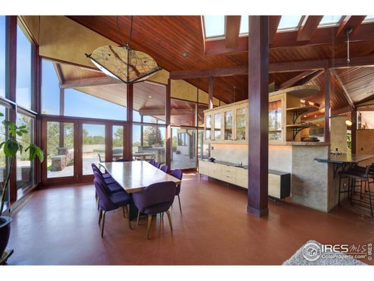 Dining room, Interior, Pendant Lights, Wooden Beams, Wooden Ceilings
