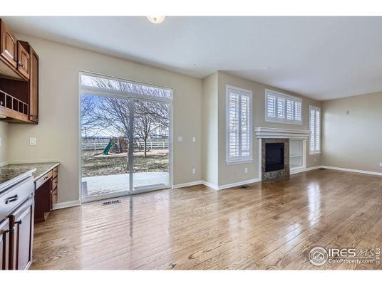 Empty room, Fireplace, Interior, Wood Texture Flooring